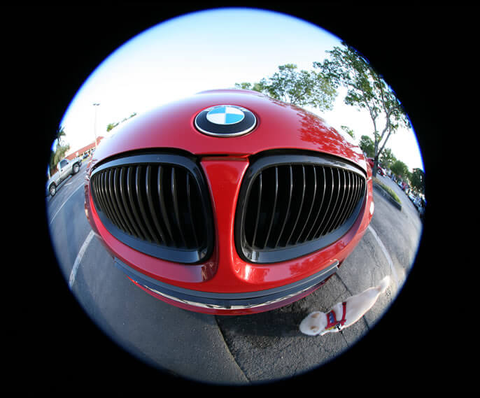 Example photo of a fisheye lens image